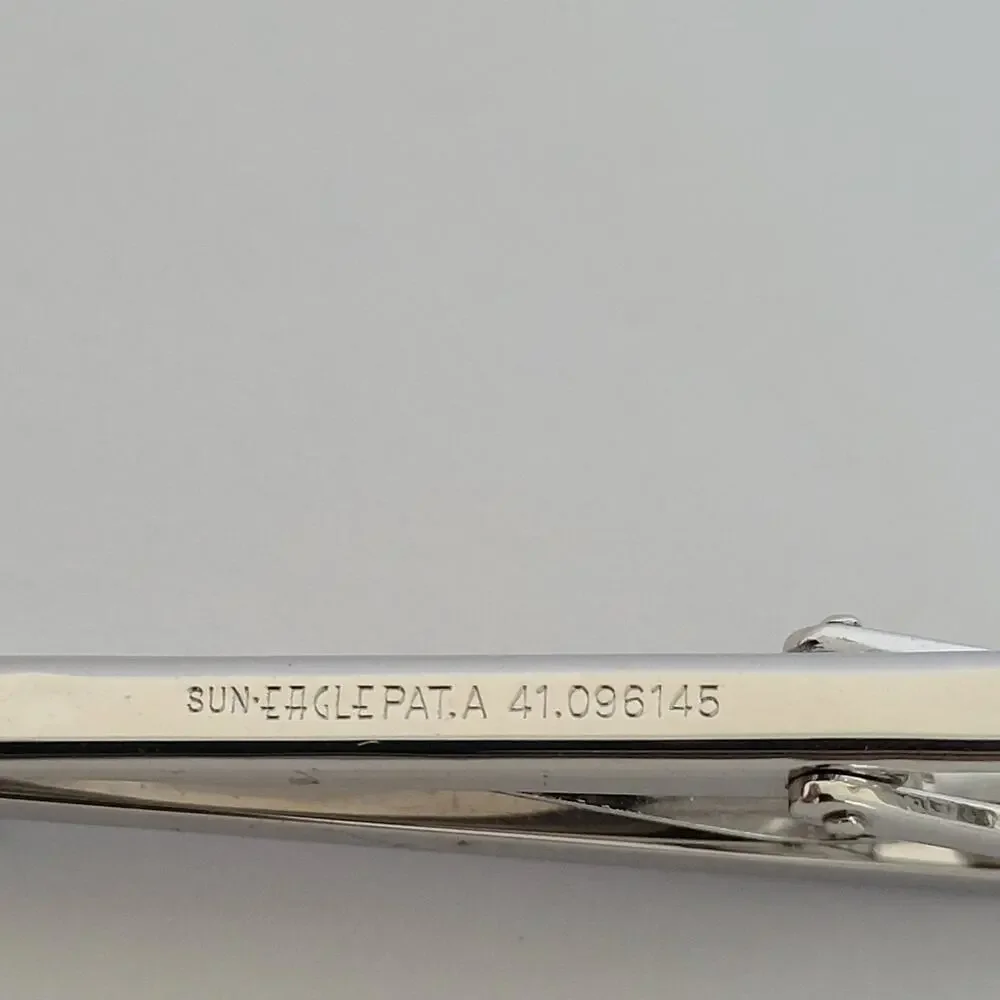 Jaldan Match Match Vintage Cufflinks Tie Clip Set Black Mother Of Pearls Silver‎